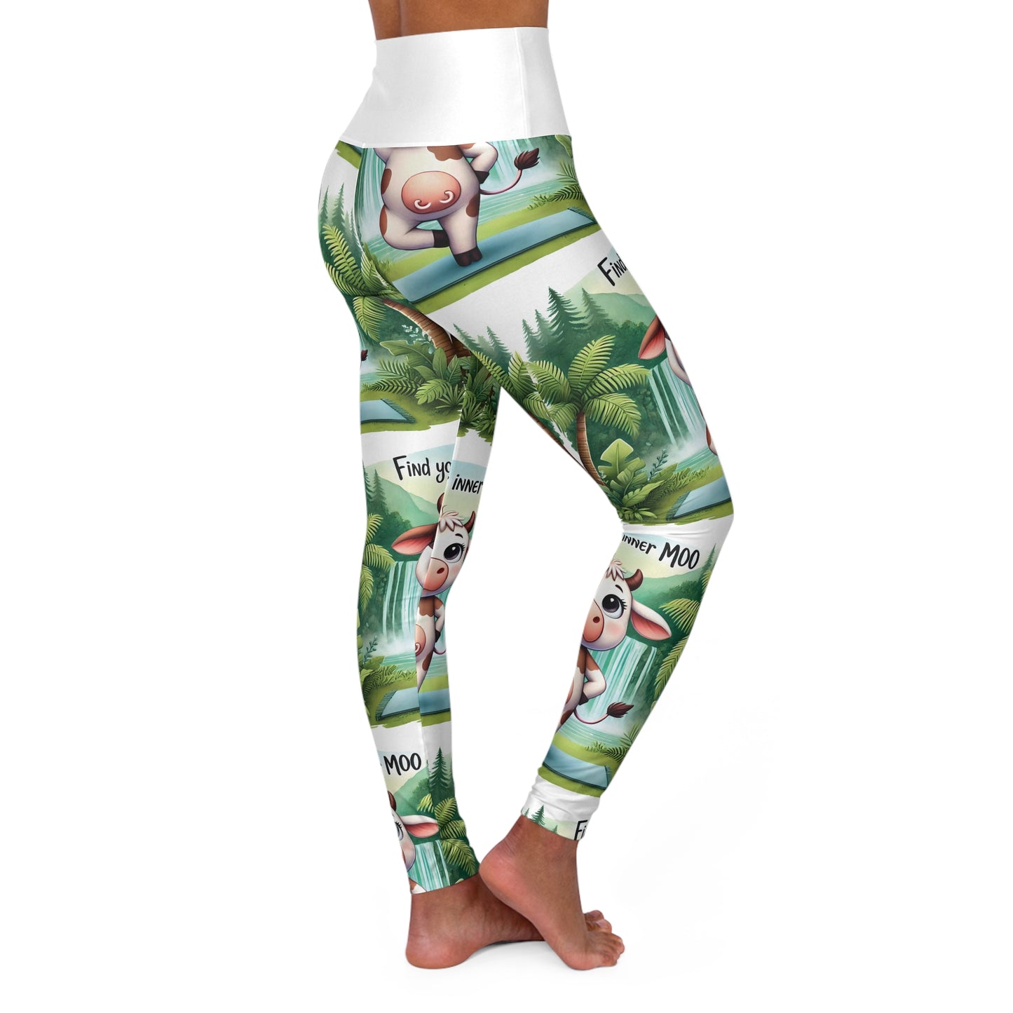 Finding Your Inner Moo: High-Waisted Yoga Leggings — EbOakE Creations