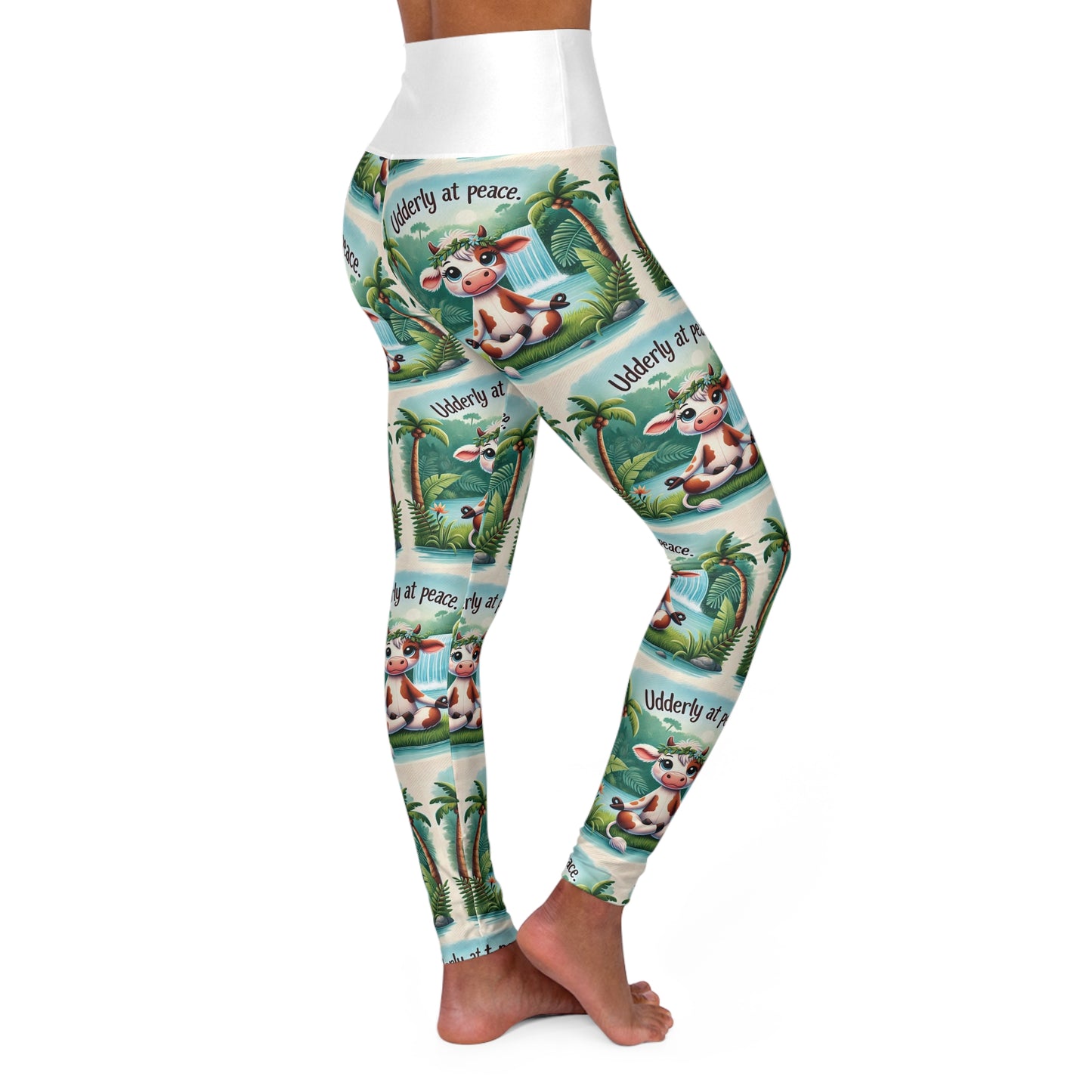 Udderly at Peace-High Waisted Yoga Leggings