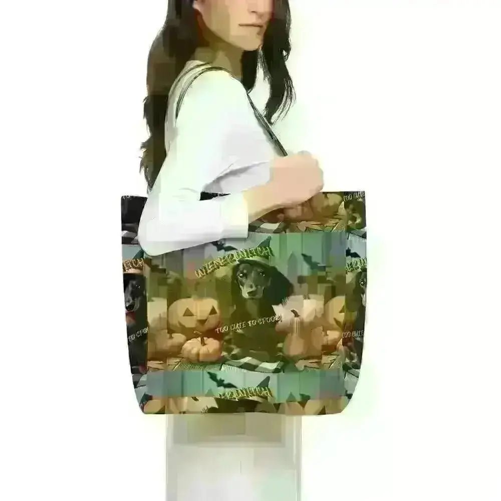 Wiener Witch - Cute isn't scary: Tote Bag - EbOakE Creations