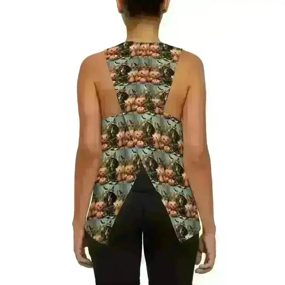 Women's Cross Back Sleeveless Tank Top - High - Performance SORONA - EbOakE Creations