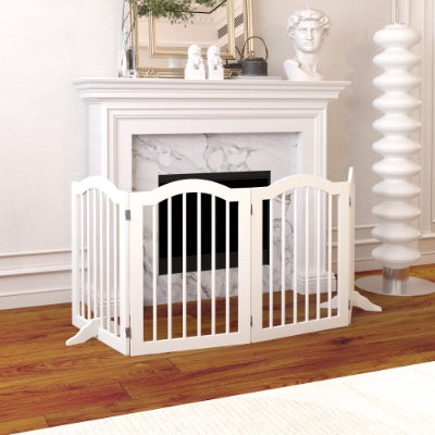 Freestanding, 4 Panel, Foldable Dog Gate