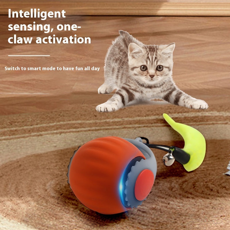 Interactive Motion Cat Toy – Smart Gravity Rolling Ball with Tail