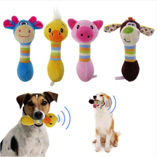 Plush Squeaky Chew Toy – Interactive Pet Toy for Dogs & Cats