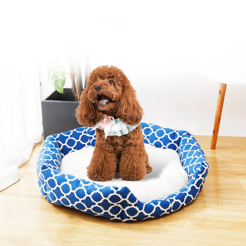 Soft & Cosy Indoor Pet Nest – Plush Cushion Dog & Cat Bed