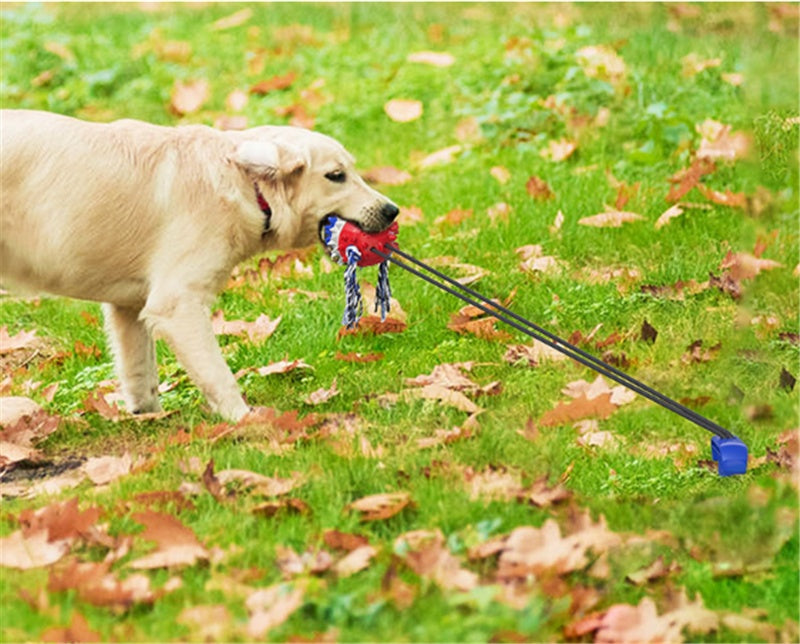 Dog Teething & Bite-Resistant Outdoor Rope Ball Toy