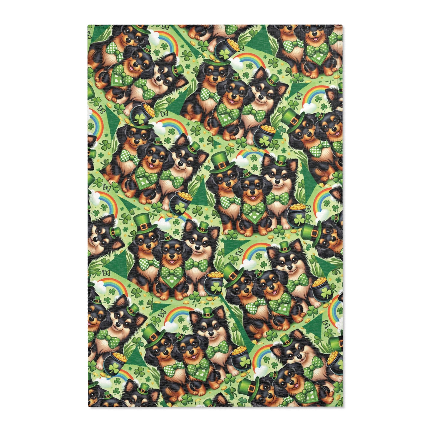 St. Patrick's Day Dog Area Rug - Lucky Charm Home Decor