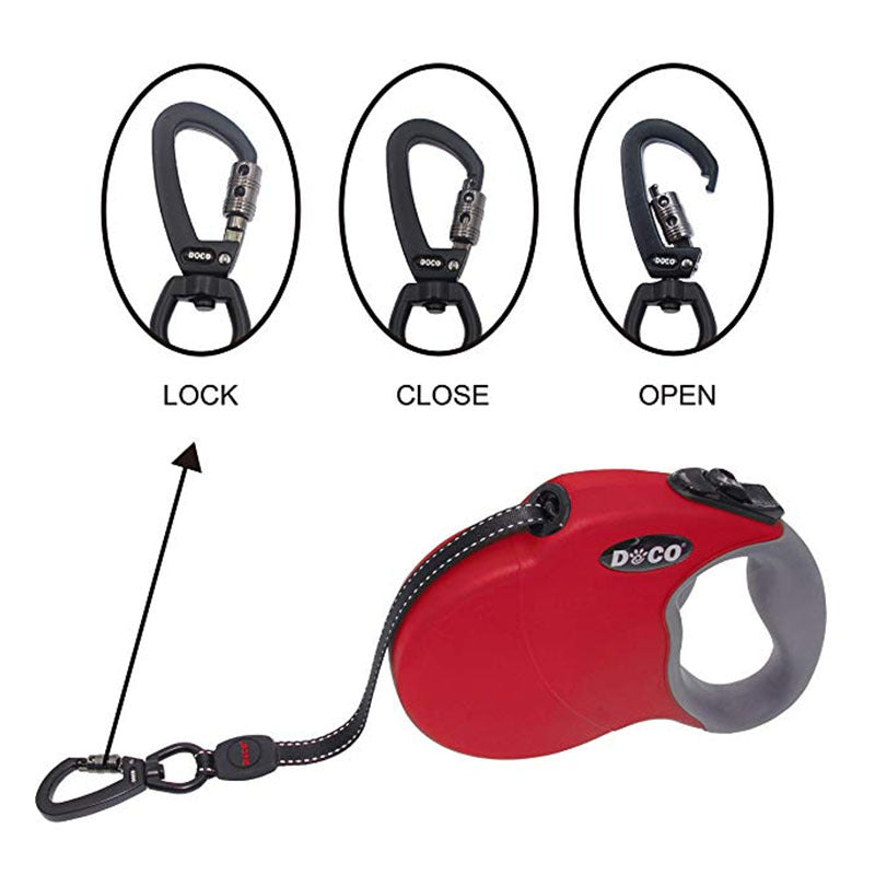 Retractable Dog Leash – 5m Tangle-Free Automatic Lead for Small & Large Dogs