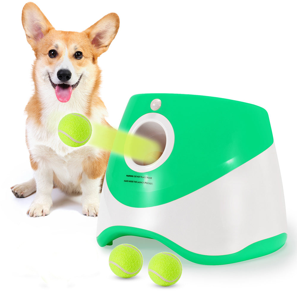 Automatic Dog Ball Launcher – Interactive Tennis Ball Thrower for Pets