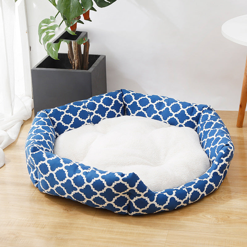 Soft & Cosy Indoor Pet Nest – Plush Cushion Dog & Cat Bed