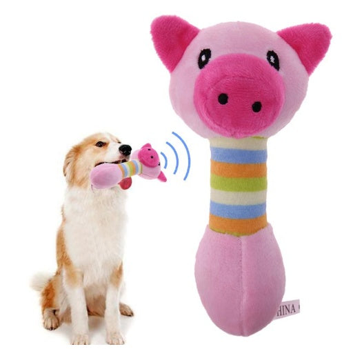 Plush Squeaky Chew Toy – Interactive Pet Toy for Dogs & Cats