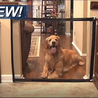 Portable Folding Mesh Pet Gate – Safety Barrier for Dogs & Cats