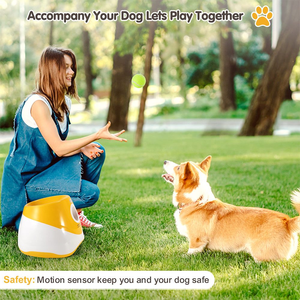 Automatic Dog Ball Launcher – Interactive Tennis Ball Thrower for Pets