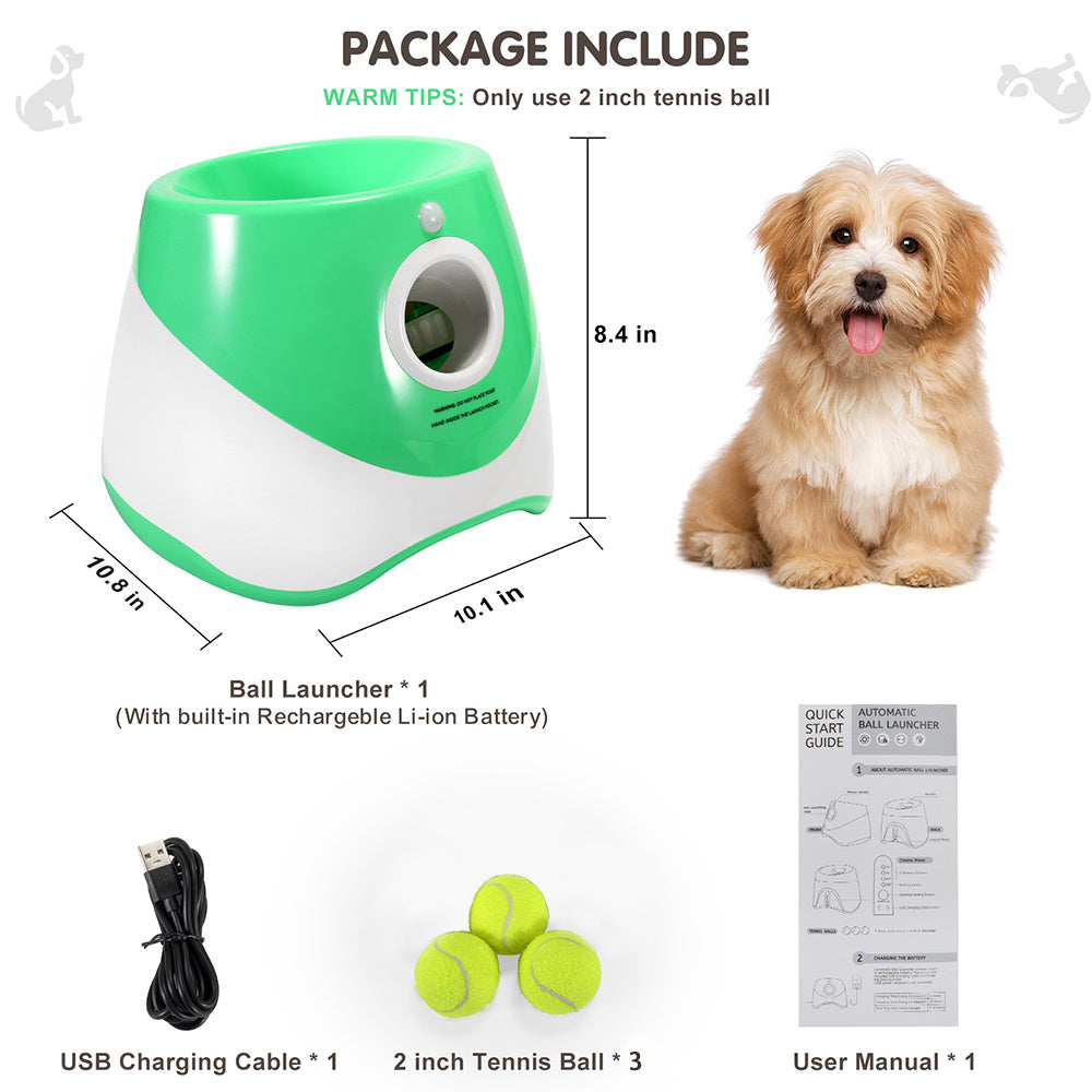 Automatic Dog Ball Launcher – Interactive Tennis Ball Thrower for Pets