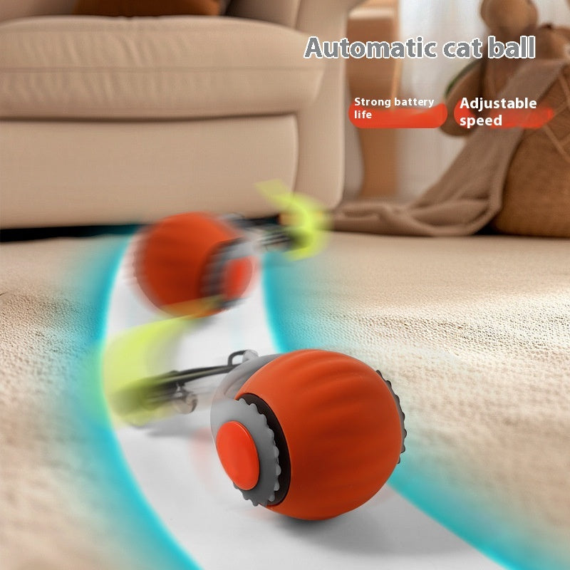 Interactive Motion Cat Toy – Smart Gravity Rolling Ball with Tail