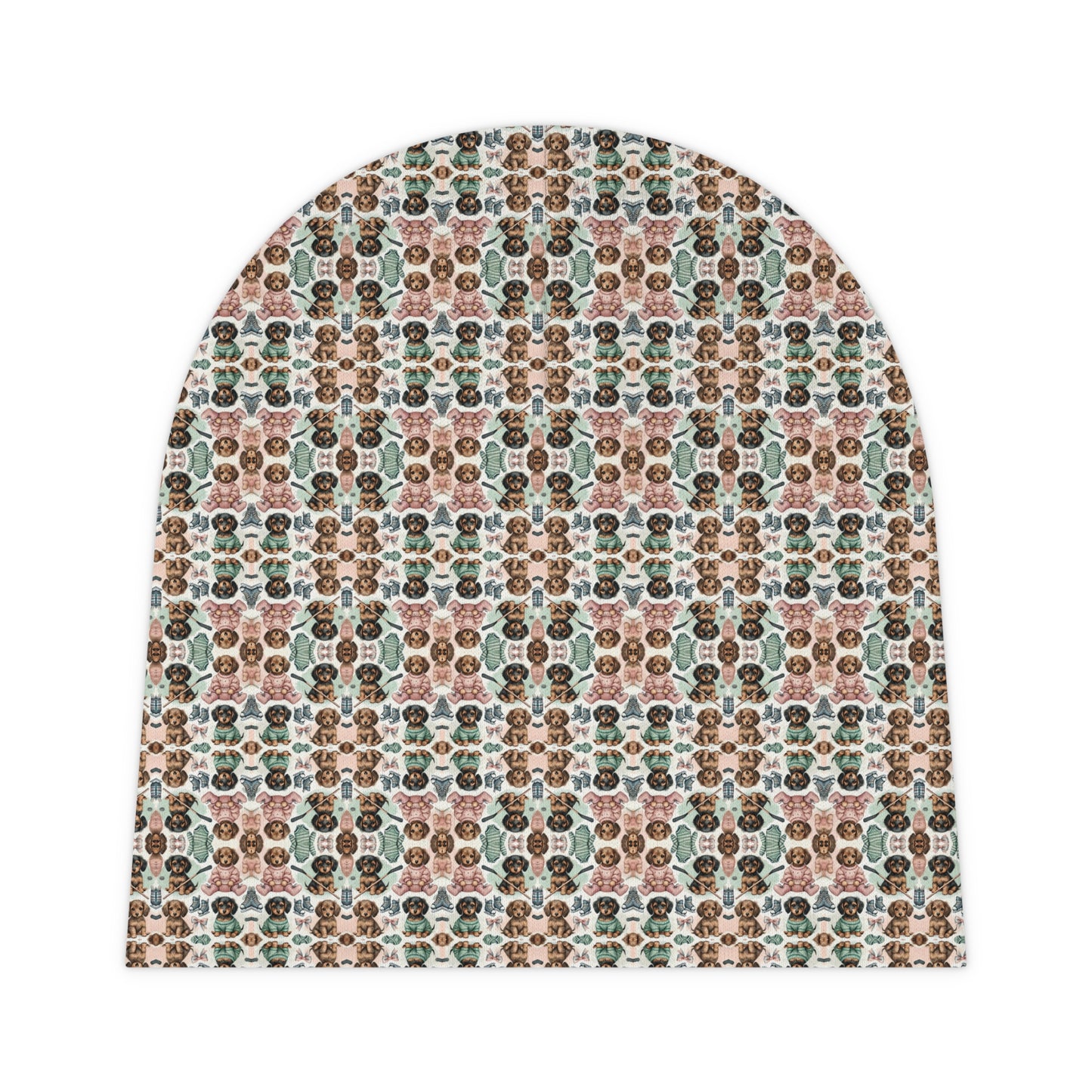 "Pup Playtime: Cosy Dachshund Dreams" Baby Beanie (AOP) Printify