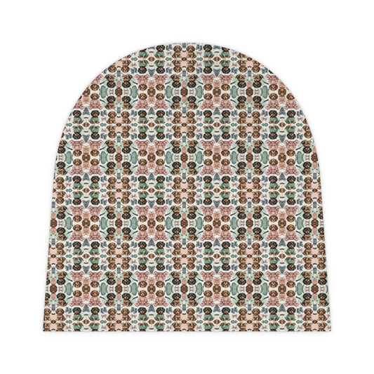 "Pup Playtime: Cosy Dachshund Dreams" Baby Beanie (AOP) Printify