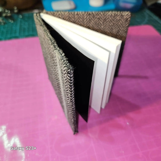 Handmade Fabric-Covered Mini Journal – Custom Book Binding