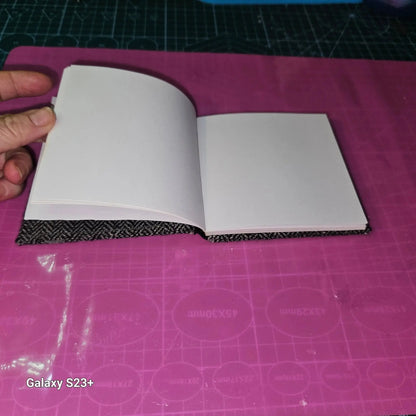 Handmade Fabric-Covered Mini Journal – Custom Book Binding