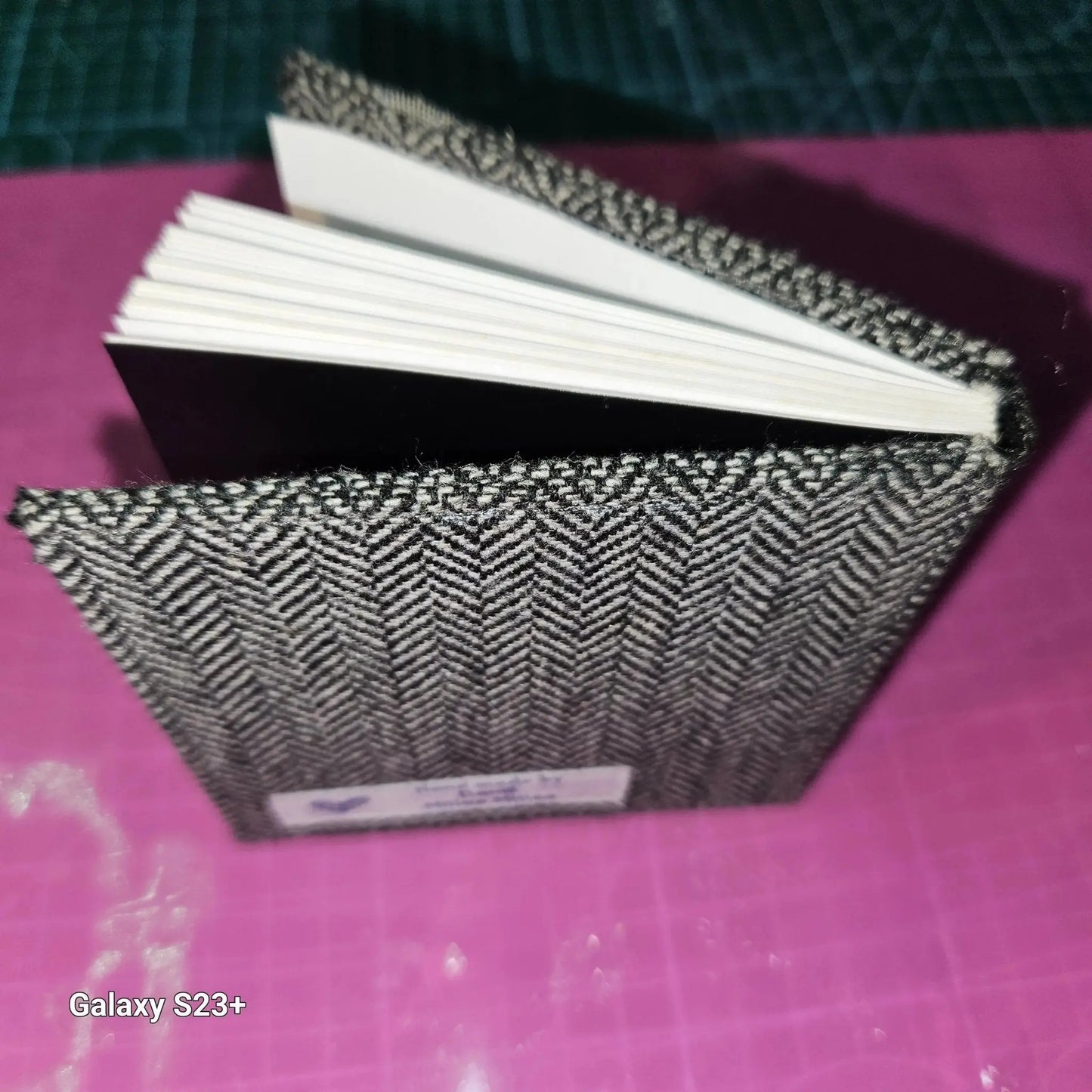 Handmade Fabric-Covered Mini Journal – Custom Book Binding