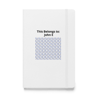 Hardcover bound notebook