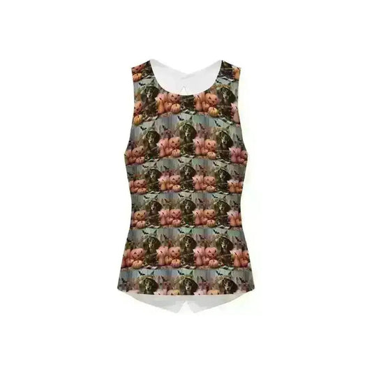 Women's Cross Back Sleeveless Tank Top - High - Performance SORONA - EbOakE Creations