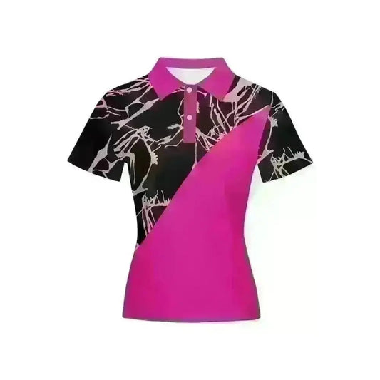 Women's Slim Fit Short - Sleeve Polo Shirt - Heavyweight 225g - EbOakE Creations