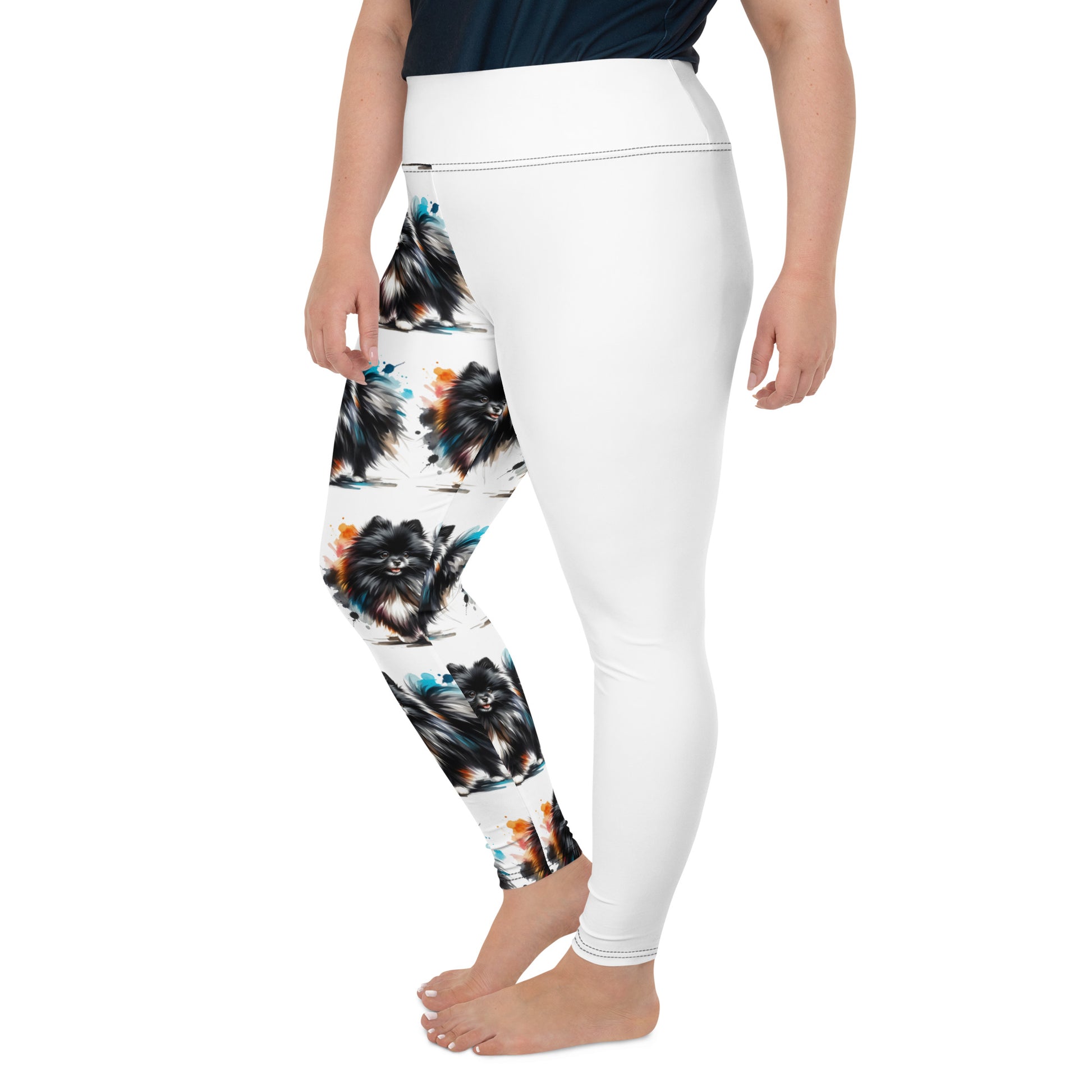 Empowerment Embrace Plus Size Leggings - Personalised Magic, Uniquely Yours - EbOakE Creations