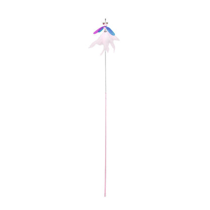 Fairy Feather Retractable Cat Teaser Wand Toy