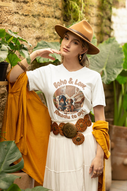 Boho & Low, Ready to Go! Unisex Softstyle T-Shirt - EbOakE Creations