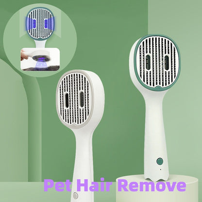 Pet Grooming Comb – Self-Cleaning De-Shedding Tool for Dogs & Cats