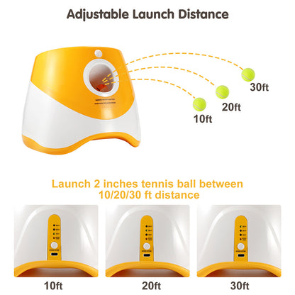 Automatic Dog Ball Launcher – Interactive Tennis Ball Thrower for Pets