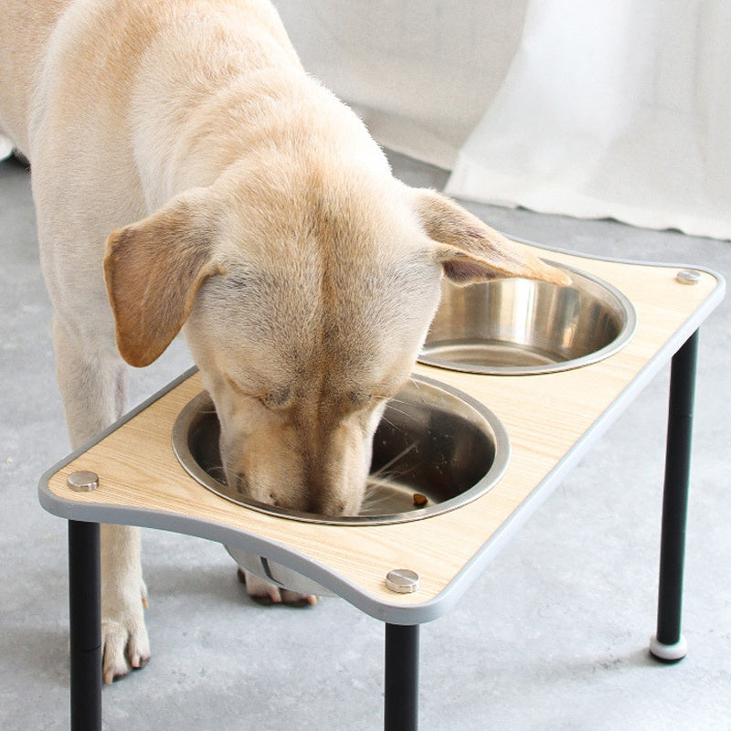 Adjustable Raised Dog Bowl Stand – Ergonomic & Stainless Steel