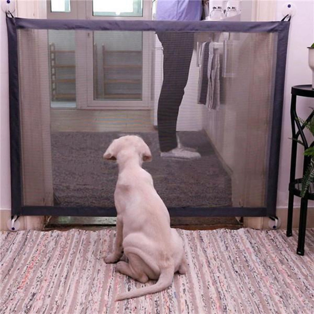 Portable Folding Mesh Pet Gate – Safety Barrier for Dogs & Cats