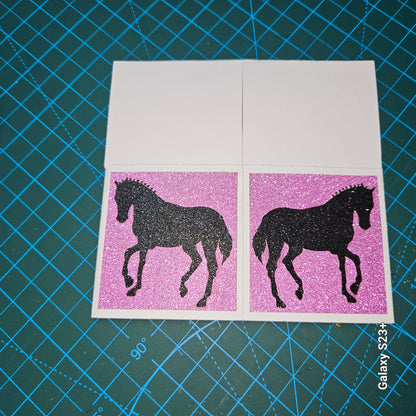 Luxury Equestrian Birthday 3D pop-up box card – Handmade & Personalised