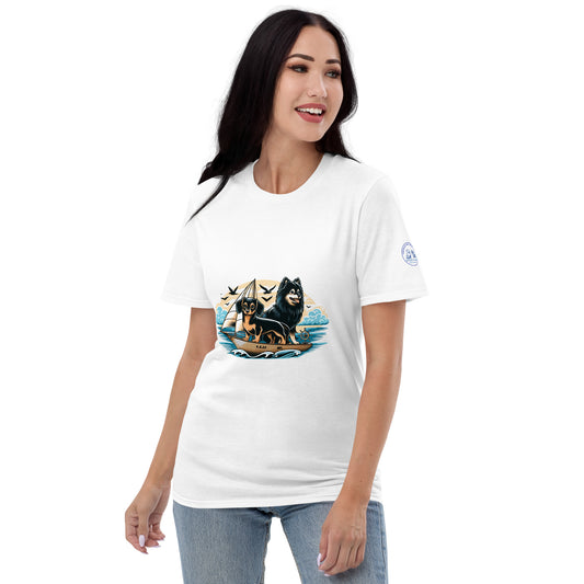 Nautical Pomeranian and Dachshund Short-Sleeve T-Shirt