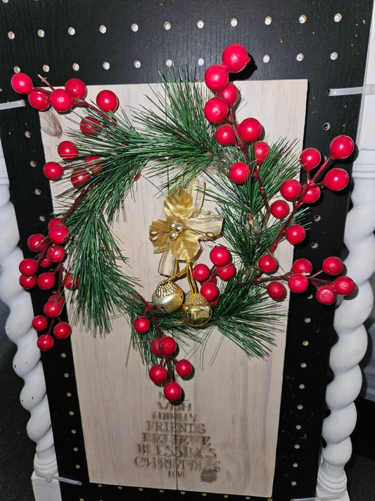 Evergreen Embrace: Bespoke Door Wreaths